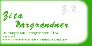 zita margrandner business card